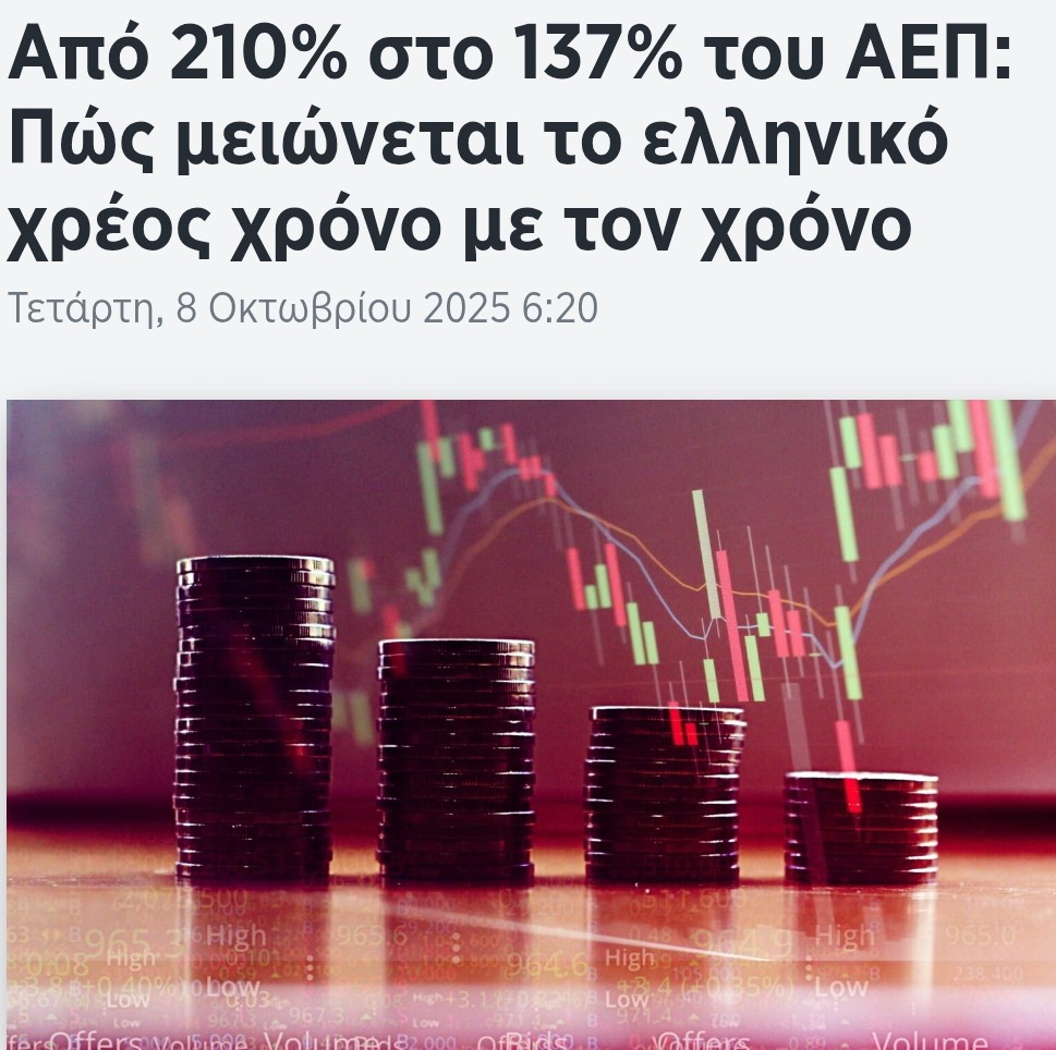 ΤΑΧΎΤΑΤΗ ΜΕΊΩΣΗ ΤΟΥ ΔΗΜΟΣΊΟΥ ΧΡΈΟΥΣ ΣΤΗ ΕΛΛΆΔΑ 